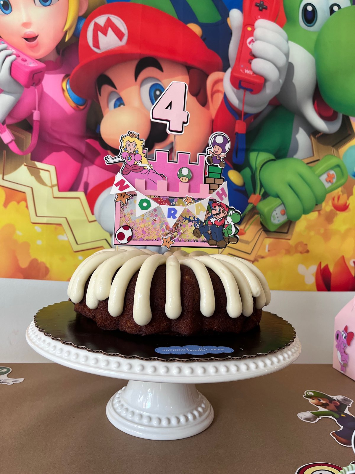 Super Mario Princess Peach Cake Tutorial 🍄 - YouTube