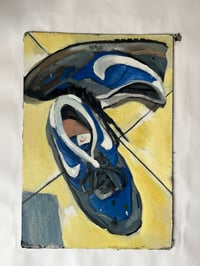 Nike trainers on the kitchen floor