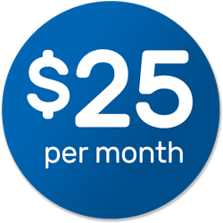 $25/MONTH ($99 startup)