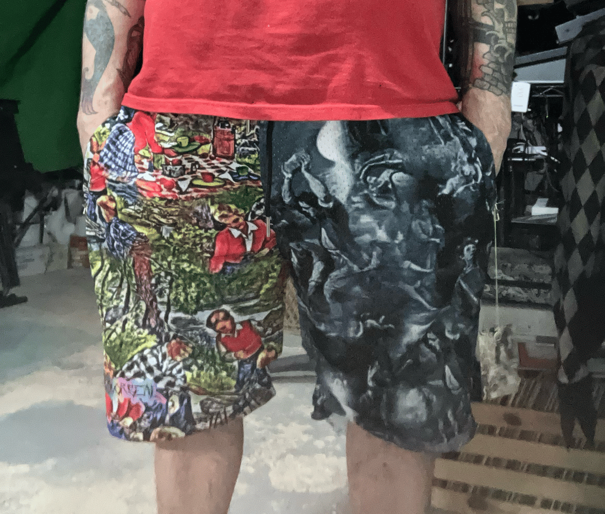 Flavorseal Small Batch Mesh Shorts Dichotomy 1: Picnic Apocalypse