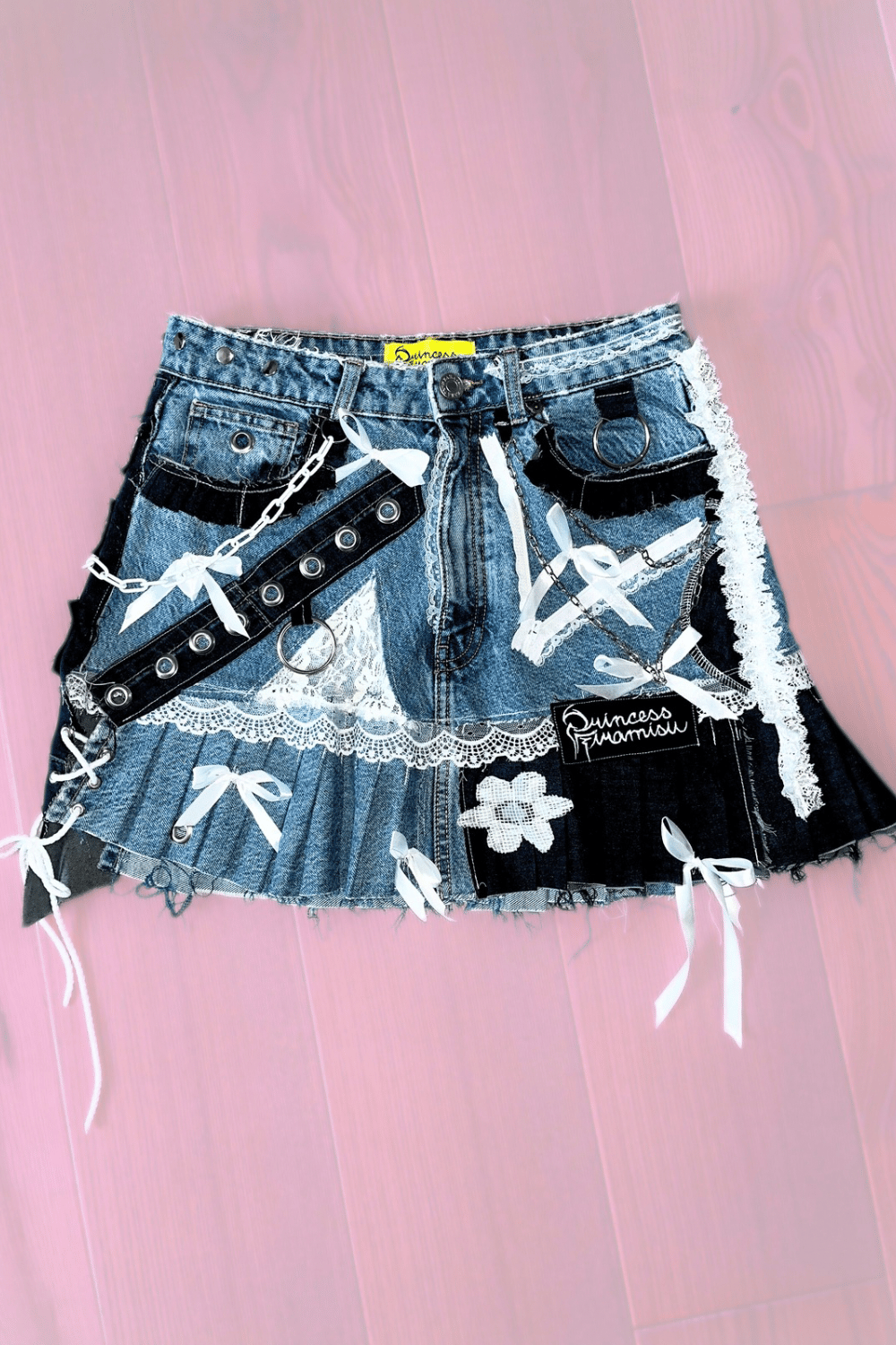 Image of Upcycled Denim Skirt - Jessica