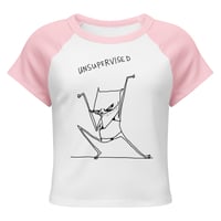 Image 7 of Women’s micro rib raglan baby tee unsuper