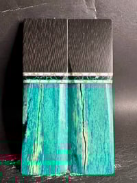 Image 2 of Crosscut Carbon Fiber & Giraffe Bone Segmented Knife Scales