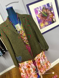 Image 3 of OLIVE FLORAL BLAZER