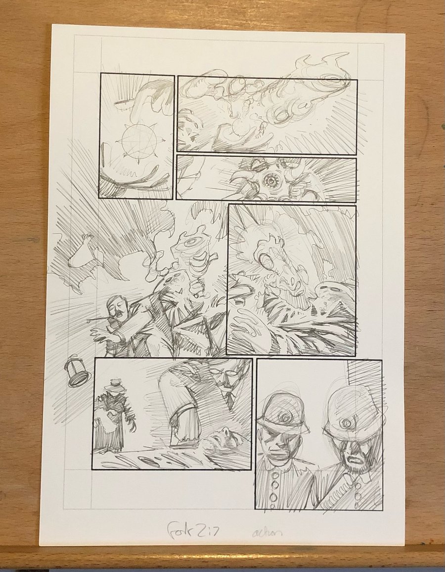 Image of Fort issue 2 page 7 pencils