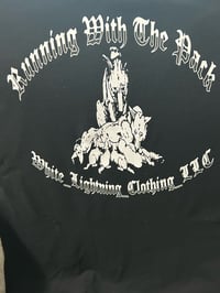 Image 3 of WL Run with the Pack  Black tee design on back Size Small thru 5X 
