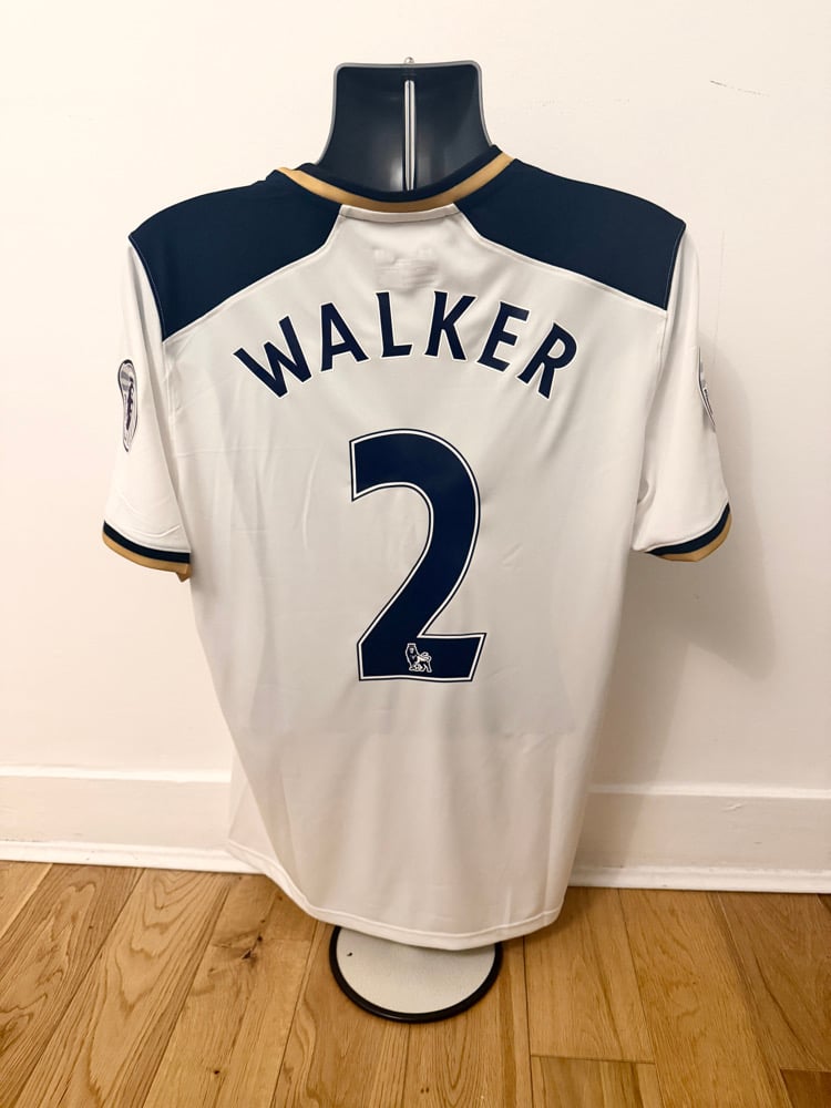 Image of PRE ORDER: NEW Tottenham Hotspur “WALKER 2” 2016/17 Home Shirt + PL patches (L)