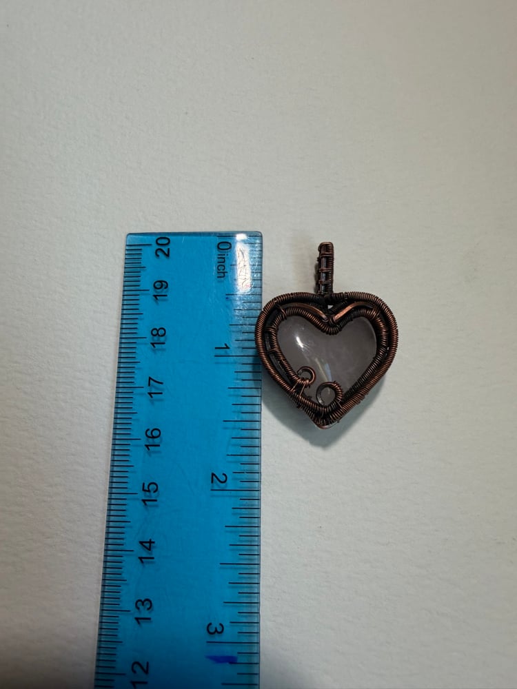 Image of Rose Quartz Heart Pendant