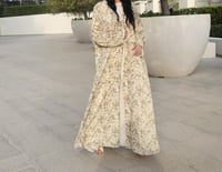 Image 4 of Dalia beige abaya 