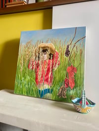 Image 2 of Oil Painting on Canvas of a Girl
