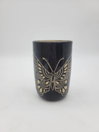 Image 1 of Black Butterfly Tumbler 
