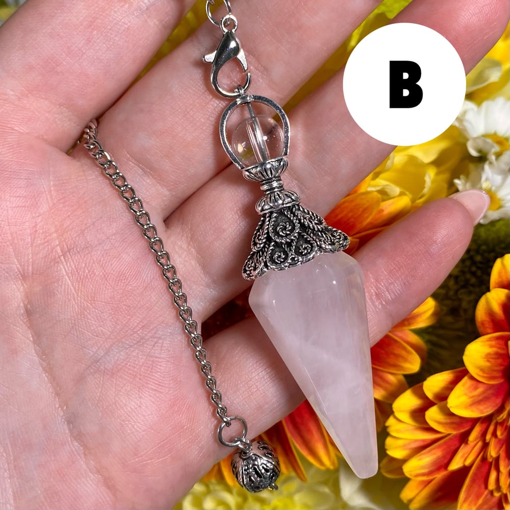 Image of Rose Quartz Pendulum