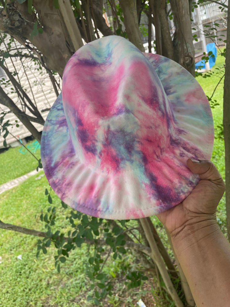 Image of Fedora Tie-Dye Hat