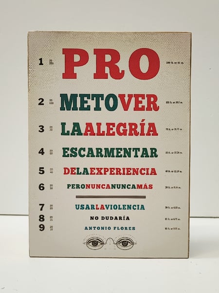 Image of Agudeza visual. Antonio Flores.