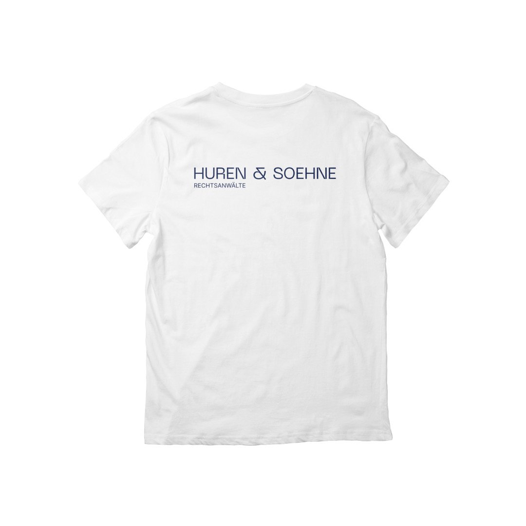 T-Shirt Weiß Unisex | HUREN & SOEHNE