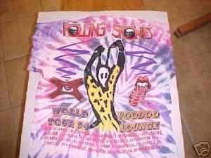 Image of Rolling Stones 1994 VOODOO LOUNGE Concert World Tour XL T-Shirt 