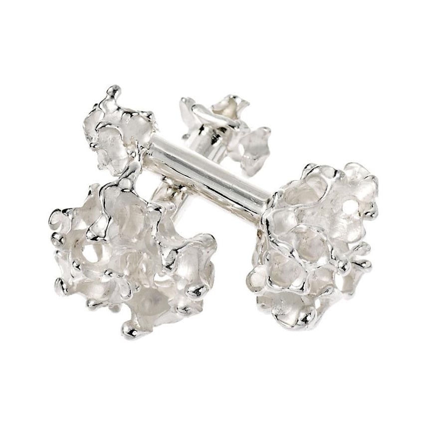 Image of Silver coral cufflinks