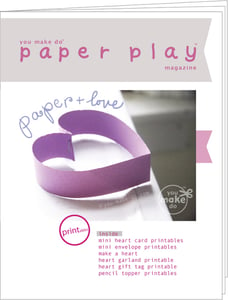 Image of you make do paper play magazine: paper + love issue