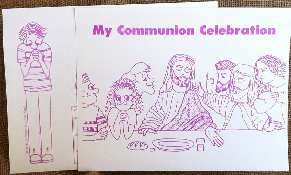 Communion Of Saints Worksheet - Communion Celeb SHEET 