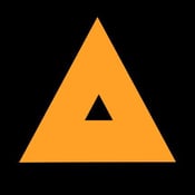 Image of 5" Orange Triangle Tracking marker