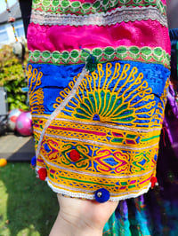 Image 4 of Vintage Fez Crop Tribal Top 32-34 inch chest 