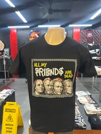 All My Friends Are Dead T-shirt (Black/White/Neon Green)