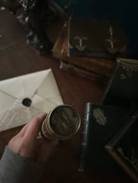 Image 7 of Très belle longue vue télescopique en laiton massif et cuir, lentille en bon état! 1880!