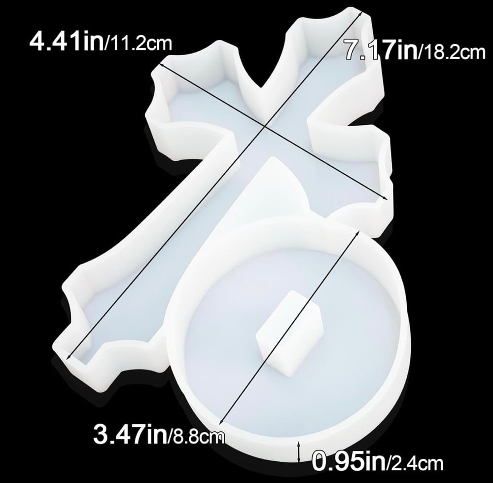 Image of Standing Golden Glitter Cross