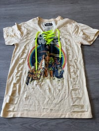 Medium Starwars lime lace destroyed 