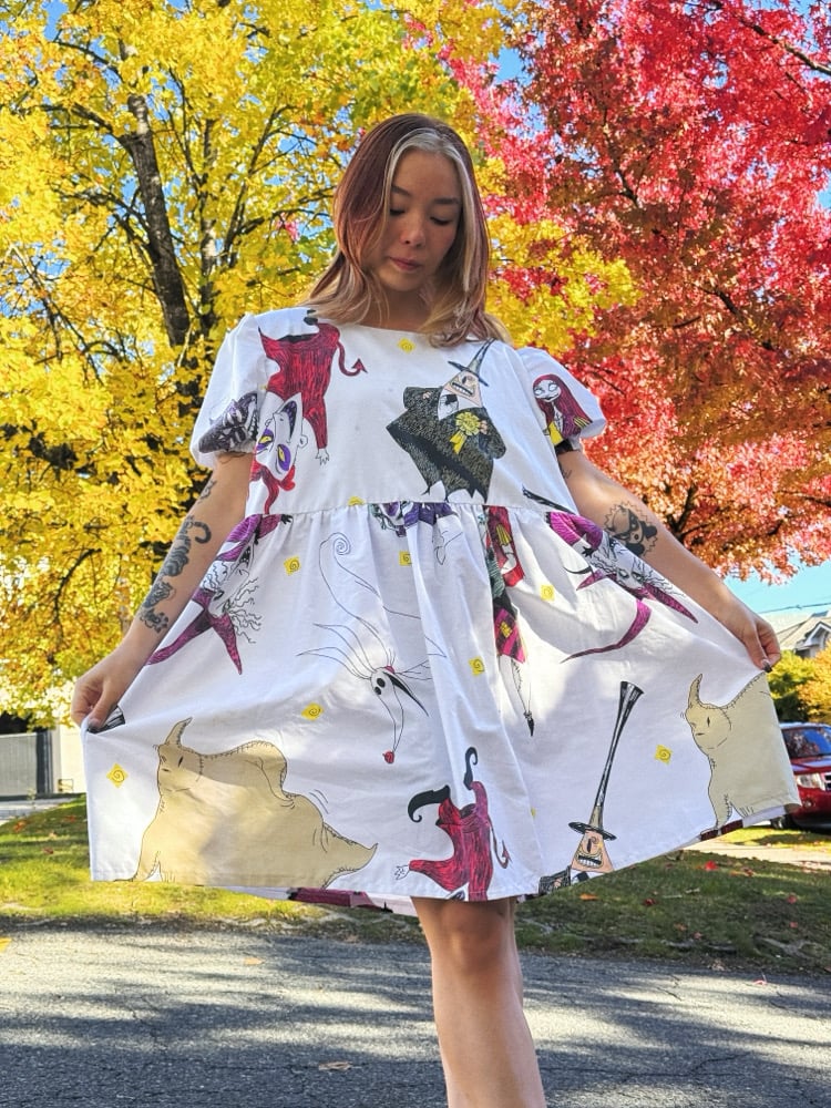 Image of Puff Sleeve Dress — Halloween 