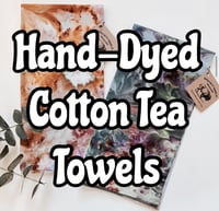 Image 1 of Hand-Dyed Cotton Tea Towels (Various)