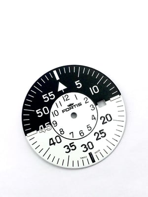 Image of Fortis Flieger Cockpit complete kit,new,2/tone Black/white Dial,40mm Case,595.10.46.1
