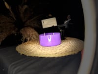 Image 4 of Beautiful Purple Soy Bowl Candle  ( White Chocolate & Rasberry)
