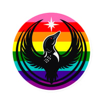 Image 3 of Pride Rebel Loon Magnet