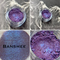 Banshee - Dark Brown Base Eyeshadow Blue Shimmer