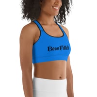 Image 3 of Blue and Black BOSSFITTED Sports Bra