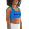 Blue and Black BOSSFITTED Sports Bra