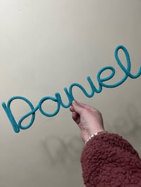 Image 1 of Custom Knitted wire 6 Letter Name/ Word Wall Art 