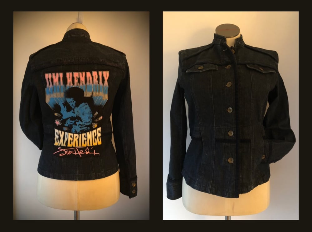Upcycled “Jimi Hendrix” denim jacket