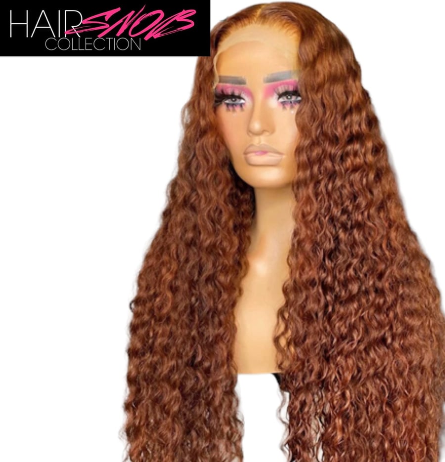 Image of Lace Front 13x4 Ginger Curly Wig