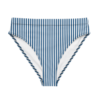 Image 1 of Blue Striped Bikini Bottom
