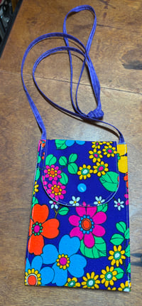 Image 1 of Purple floral cross body bag 1
