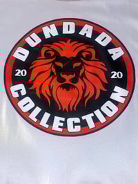 Image 4 of Dundada Collection Retro Style White T-Shirt and Red Short Set w/ SnapBack Hat.