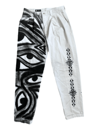 Image 1 of “Bloom” Khakis V.9 Yin-Yang (32x34)