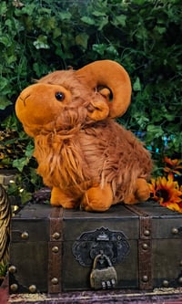 Image 4 of 👑The Armored Kingdom Baby SnuggleHorn Sheep Plushie 