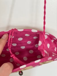 Image 2 of Pink Polka Dot Mini Purse