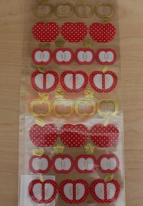 Image of Kawaii Japanese Apple Stickers 