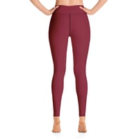 Image 2 of BURGUNDY BLISS LEGGINGS 