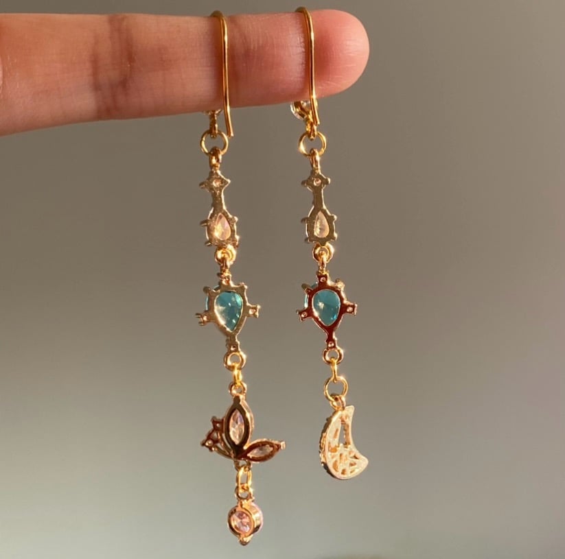 Image of 🦋Butterflies in Space🦋 Dangling Earringso