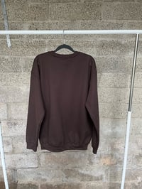Image 3 of Embroidered Sweatshirt - Brown